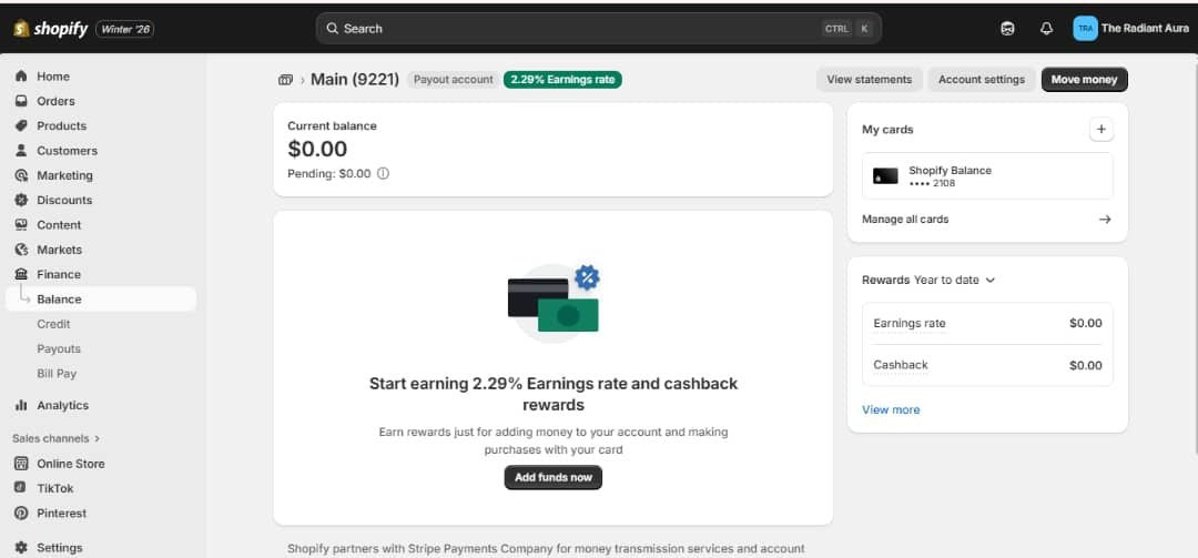 Verified Shopify Payments Account – Ready to Use