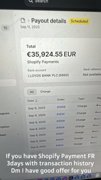 Verified Shopify Payments Account – Ready to Use